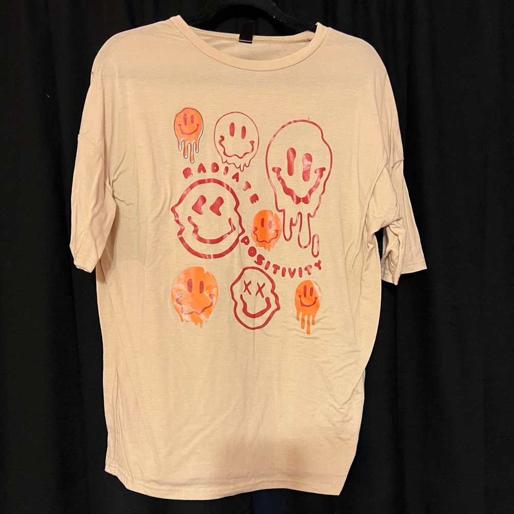 SHEIN “Radiate Positivity” Oversized Graphic T-Shirt